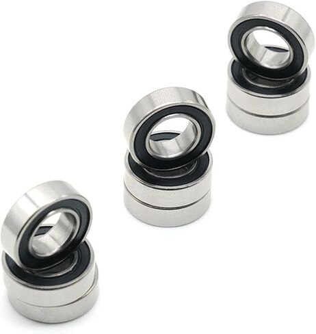 10pcs 628 2rs 628rs 8x24x8mm miniature double rubber seal محمل كرة أخدود عميق in Saudi Arabia