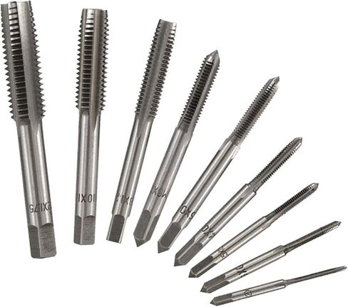 Right Hand Tap Drill Hand Tools Screw Thread Metric Plug Taps Metal Threading Tool 2Pcs(2pcs M12x1.75) in Kuwait