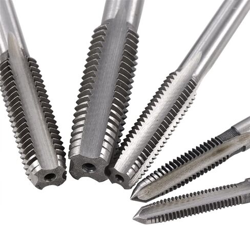 Right Hand Tap Drill Hand Tools Screw Thread Metric Plug Taps Metal Threading Tool 2Pcs(2pcs M12x1.75) in Kuwait