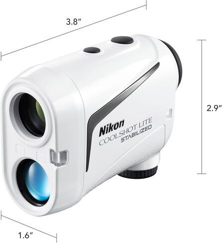 Nikon Coolshot Lite استقرت RangeFinder | Rangefinder مقاوم للأمطار ومستقر مع المنحدر ، والقياسات السريعة فائقة وضمان 5 سنوات | نموذج الولايات المتحدة الرسمي in Saudi Arabia