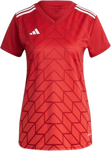 adidas womens t icon 23 v neck shore sere sleeve jersey coxcer cleats - red - size xl in Saudi Arabia