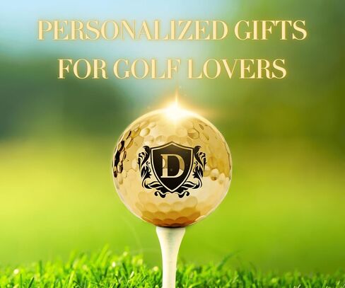 Funny Golf Gifts for Men Unique, Personalized Gold Golf Balls, Cool Accessories for Golf Lovers, Golfers, for Birthday and Christmas in Saudi Arabia