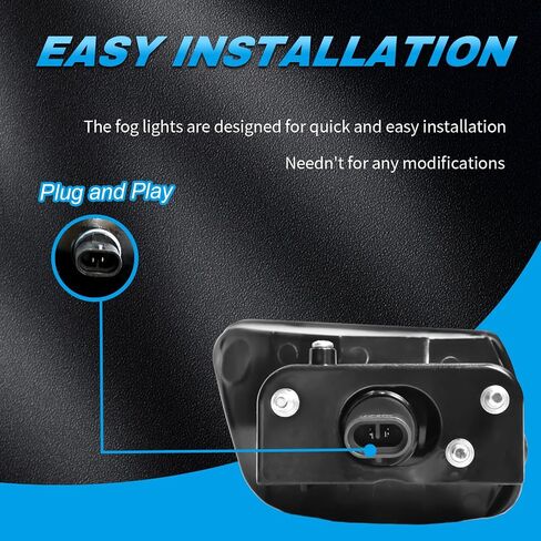 Fog Lights Compatible with 2010-2013 Chevrolet Camaro, Bumper Driving Fog lamp Assembly Replacement (Halogen Fog Lights) in Kuwait