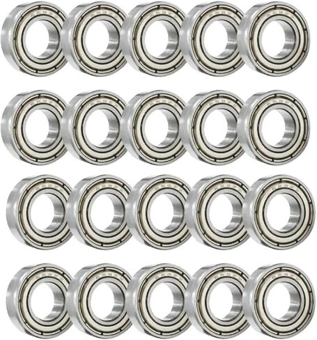 688ZZ MINI BALLE BALLING DETER GROOVE Ball تحمل 8 × 16 × 5 مم مزدوج مصغرة عالية الكربون صف واحد 608ZZ ABEC-7 (20pcs) in Kuwait