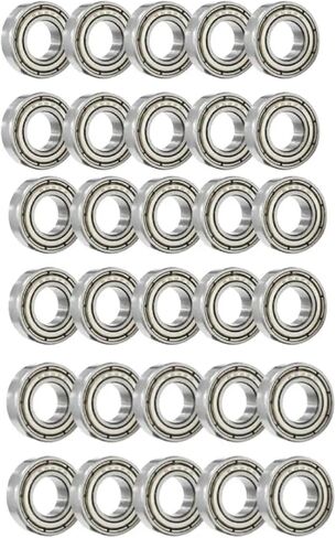 688ZZ MINI BALLE BALLING DETER GROOVE Ball تحمل 8 × 16 × 5 مم مزدوج مصغرة عالية الكربون صف واحد 608ZZ ABEC-7 (20pcs) in Kuwait