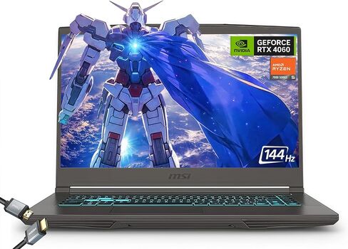 MSI Thin 15.6 inch FHD 144Hz Gaming Laptop Intel Core i5-13420H NVIDIA GeForce RTX 4060-16GB DDR4 512GB SSD Gray (2025) in Saudi Arabia