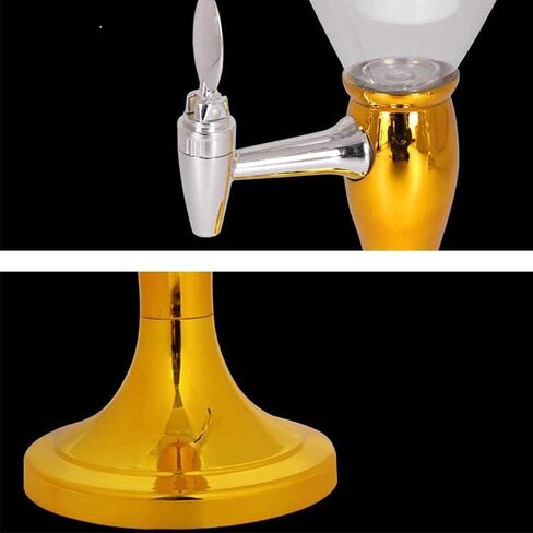 Drink dispenser, Beer Beverage Tower 3L Beer Taza Beer Keg Beer Machine Beverage Machine Beer Tower Wine Dispenser(Gold) in Saudi Arabia