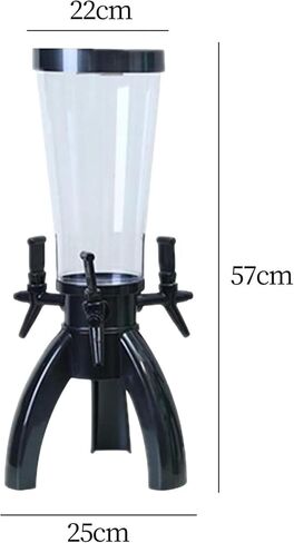 Drink dispenser, Beer Tower,Drinks Dispenser,3L Beer Tower Dispenser Clear Drink Dispenser,Plastic Beverage Dispenser(Rojo) in Saudi Arabia