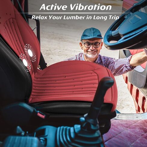 Paffenery 2025 تغطية مقعد سيارة التبريد المطورة مقعد أمامي ، وسادة مقعد السيارة 12V-24V-24V ، وغطاء مقعد مبرد لشاحنة سيارات سيارات شاحنة عالمية ، رمادية داكنة in Kuwait