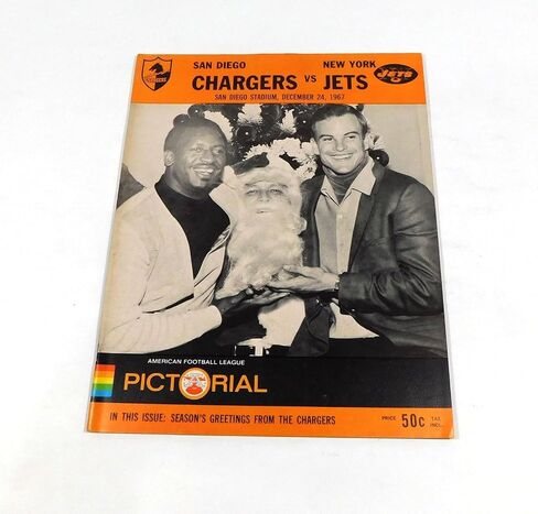 1967 New York Jets في برنامج San Diego Chargers AFL لكرة القدم 12-24-67-برامج اتحاد كرة القدم الأميركي in Saudi Arabia