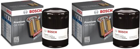 BOSCH 3324 Premium Oil Filter with FILTECH Filtration Technology - Compatible with Select Buick Lacrosse, Regal; Chevrolet Equinox, HHR, Impala, Malibu; GMC Terrain; Pontiac G6; Saab; Saturn + More in Saudi Arabia