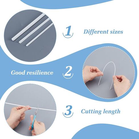 AHANDMAKER 30Pcs 3 Sizes ABS Plastic L Shape Bars Right Angle Bars, 250mm Long 2.5mm 4.5mm 5.5mm Wide Styrene White Rods for DIY Building Architectural Model Making in Saudi Arabia