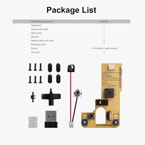 for Bambu Lab Original Makerworld MH002 3D Printed Wireless Mouse Model Components DIY Creative Models-Compatible with Bambulab P1P/P1S,A1/A1 Mini,X1/X1C/X1E in Kuwait