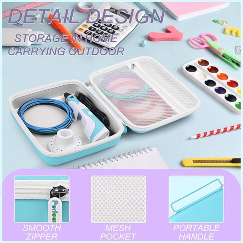 Storage Hard Case Compatible with SCRIB3D P1 Advanced 3D Printing Pen Set, Portable Organizer Holder Case for 3D Pen and Cable in Kuwait