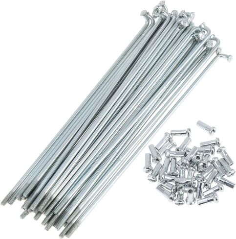 36 Set 13G Bicycle Spokes 130mm Bike Wheel Spokes Galvanized Carbon Steel Silver Tone in Saudi Arabia