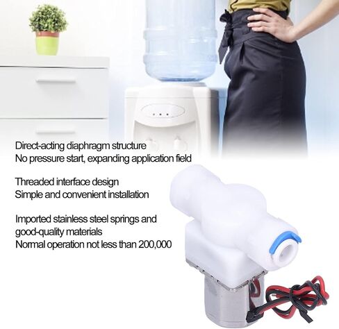 1/4" DC 4.5V Bistable Solenoid Valve Stainless Steel Electric Water Valve with Quick Connector for Drinking Water Systems Hydraulic Equipment in Saudi Arabia