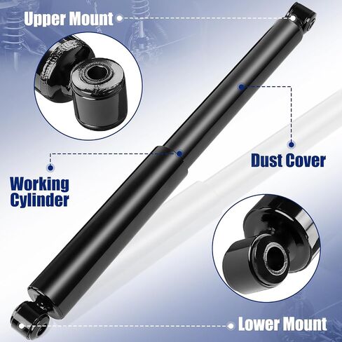 خلف 2 PCS مجموعة امتصاص الصدمات متوافق مع B2300 B2500 B3000 B4000 / Jeep Grand Cherokee Grand Wagoneer / Ford Ranger Bronco II الخلفية اليسار واليمين # KG5487 ، 37013 ، 37082 in Saudi Arabia
