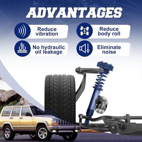 خلف 2 PCS مجموعة امتصاص الصدمات متوافق مع B2300 B2500 B3000 B4000 / Jeep Grand Cherokee Grand Wagoneer / Ford Ranger Bronco II الخلفية اليسار واليمين # KG5487 ، 37013 ، 37082 in Saudi Arabia