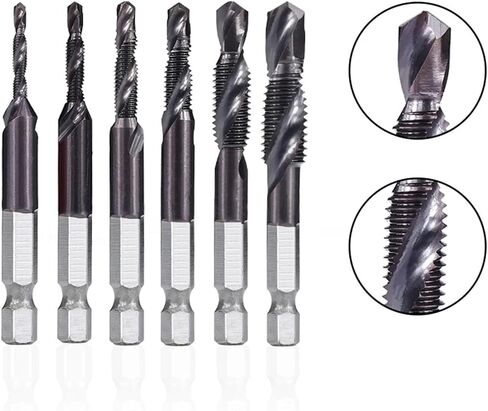 التوصيل المتري ، صنبور مجموعة Hex shank Trans Taps M3 M4 M5 M6 M8 M10 Metalworking Thread Thread Thread Tap There Machine There in Saudi Arabia