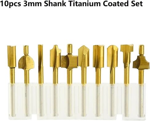 Rotary HSS Drill 3mm Shank Wood Router بتات 10pcs in Saudi Arabia