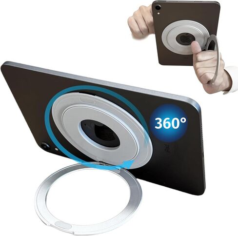 Tablet Stand Adjustable Universal Tablet Hand Holder, 360 Degrees Handle Grip Compatible for iPad/Galaxy Tab and All 6-11" Tablets(Black) in Saudi Arabia