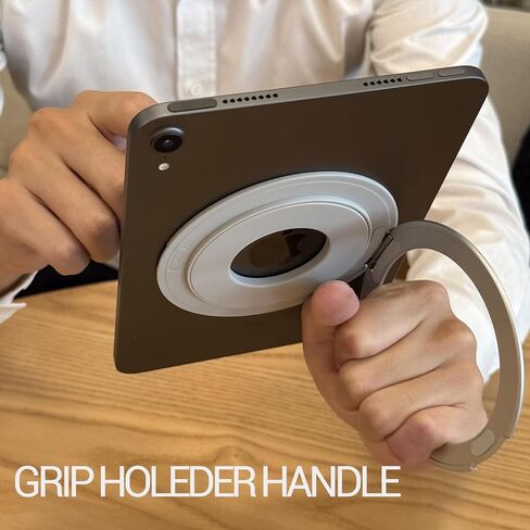 Tablet Stand Adjustable Universal Tablet Hand Holder, 360 Degrees Handle Grip Compatible for iPad/Galaxy Tab and All 6-11" Tablets(Black) in Saudi Arabia