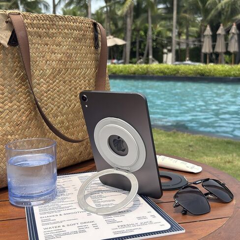Tablet Stand Adjustable Universal Tablet Hand Holder, 360 Degrees Handle Grip Compatible for iPad/Galaxy Tab and All 6-11" Tablets(Black) in Saudi Arabia