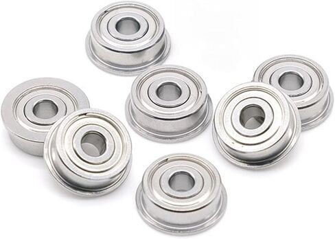 10Pcs F682ZZ 2x5x2.3mm Flange Ball Bearing Thin Wall Metal Shielded Flanged Bearings in Saudi Arabia