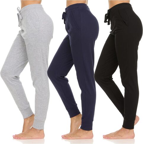 Daresay Womens تشغيل طماق لليوغا تجريب مع جيوب وكفة ealstic ، حزمة من 3 حتى XXL in Kuwait