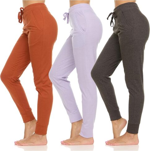 Daresay Womens تشغيل طماق لليوغا تجريب مع جيوب وكفة ealstic ، حزمة من 3 حتى XXL in Kuwait