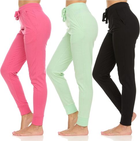 Daresay Womens تشغيل طماق لليوغا تجريب مع جيوب وكفة ealstic ، حزمة من 3 حتى XXL in Kuwait