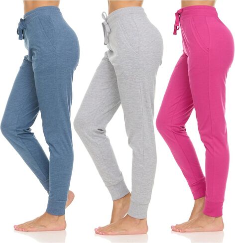 Daresay Womens تشغيل طماق لليوغا تجريب مع جيوب وكفة ealstic ، حزمة من 3 حتى XXL in Kuwait