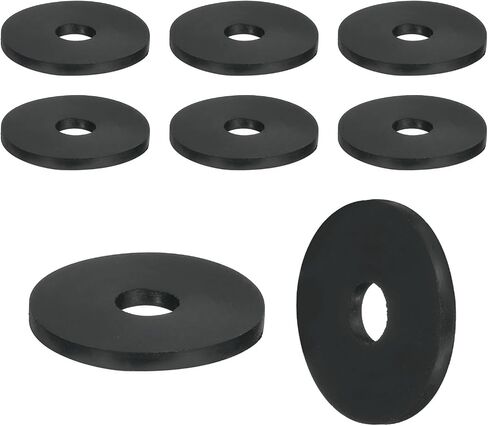 uxcell 8Pcs Thick Rubber Spacer, 1 Inch OD x 5/16 Inch ID x 1 Inch Thickness Round Rubber Bushings Anti Vibration Flat Spacer Washers for Home Industrial Machinery in Saudi Arabia