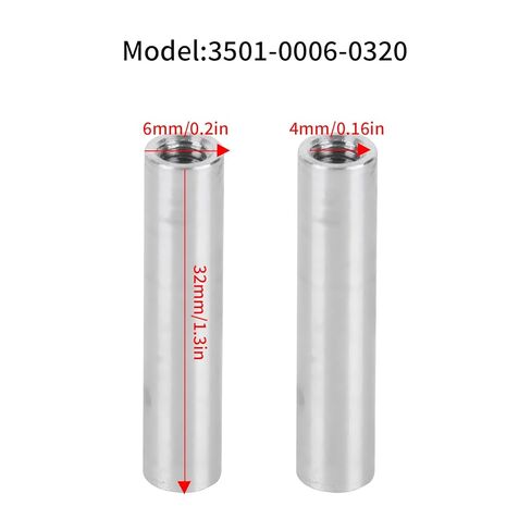 10 قطع M4x0.7-pitch الإناث سبيكة الألومنيوم مستديرة من الإناث للإلكترونيات/التجميعات الميكانيكية/لوحة الدائرة (طولها 32 مم) in Saudi Arabia