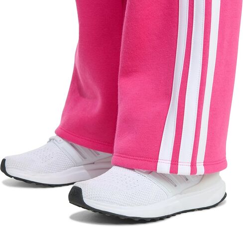 Adidas Girls 2 قطعة كاملة من Zip 3-Stripe Fleece Jacket و Wide Leg Pant in Saudi Arabia