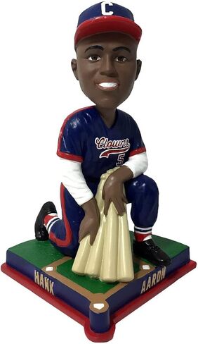 Hank Aaron Indianapolis Clowns On Deck Bobblehead Negro Leagues in Saudi Arabia