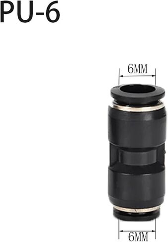 التركيبات الهوائية تركيب موصل بلاستيكي PU PG 4MM-16MM أنبوب خرطوم الماء الضغط في موصلات سريعة الغاز مستقيم 1pcs (PG12-8) in Kuwait