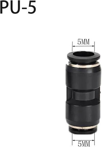 التركيبات الهوائية تركيب موصل بلاستيكي PU PG 4MM-16MM أنبوب خرطوم الماء الضغط في موصلات سريعة الغاز مستقيم 1pcs (PG12-8) in Kuwait