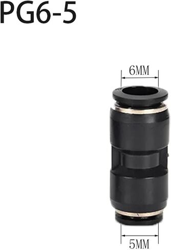 التركيبات الهوائية تركيب موصل بلاستيكي PU PG 4MM-16MM أنبوب خرطوم الماء الضغط في موصلات سريعة الغاز مستقيم 1pcs (PG12-8) in Kuwait