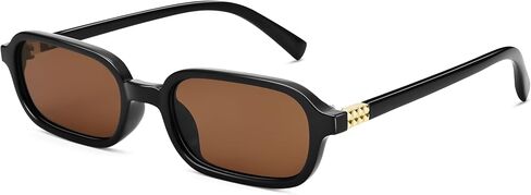 Retro Rectangle Sunglasses for Women - 90s Vintage Trendy Sun Glasses - UV400 Protection Sunnies in Kuwait