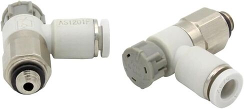 AS Speed Controller With One-touch Fitting Meter-out Throttle Valve Pneumatic Fitting AS1201F AS2201F 3201F 1Pcs(AS2201F-01-08SA) in Saudi Arabia
