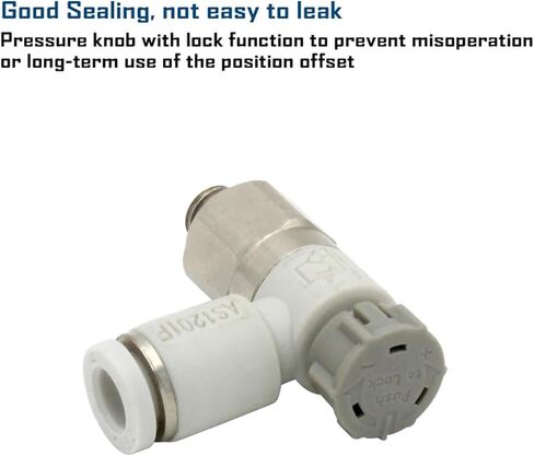 AS Speed Controller With One-touch Fitting Meter-out Throttle Valve Pneumatic Fitting AS1201F AS2201F 3201F 1Pcs(AS2201F-01-08SA) in Saudi Arabia