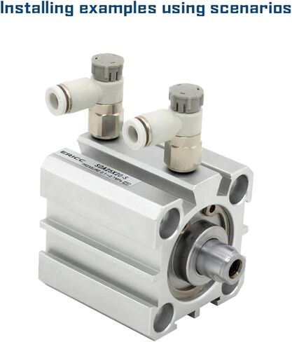 AS Speed Controller With One-touch Fitting Meter-out Throttle Valve Pneumatic Fitting AS1201F AS2201F 3201F 1Pcs(AS2201F-01-08SA) in Saudi Arabia