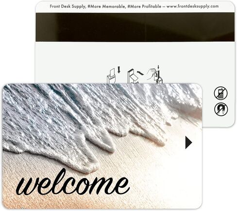 Magnetic Stripe Key Cards for Hotel and Motel Welcome Room Key Relaxing Beach Design (Set of 500) in Saudi Arabia