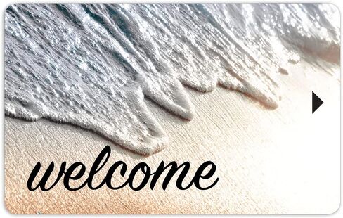 Magnetic Stripe Key Cards for Hotel and Motel Welcome Room Key Relaxing Beach Design (Set of 500) in Saudi Arabia