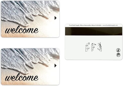 Magnetic Stripe Key Cards for Hotel and Motel Welcome Room Key Relaxing Beach Design (Set of 500) in Saudi Arabia