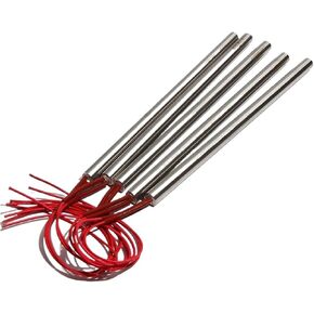 BIRAN Heating Element Mould Single End Cartridge Heater 15mm*120-135mm 450W/470W/480W/500W 220V/380V 5pcs(380V,470W 15x125mm) in Kuwait