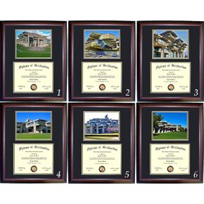 UMass Dartmouth Diploma Frame with Photo and Wood Frame (Cherry, Walnut) in Saudi Arabia