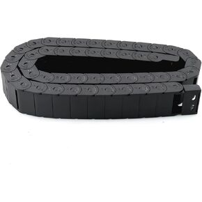 Drive Drag Chain 1m 15 18 Transmission Chains Plastic Towline Nylon Cable Drag Chain Wire Carrier Drag Chain(28,18x25 Semi Closed) in Saudi Arabia