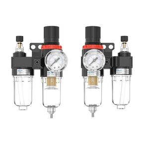 AFC2000 G1/4 air Compressor Oil and Water Separator air Filter is Used to Reduce The Pressure Valve AFR2000 + AL2000(Black) in Saudi Arabia